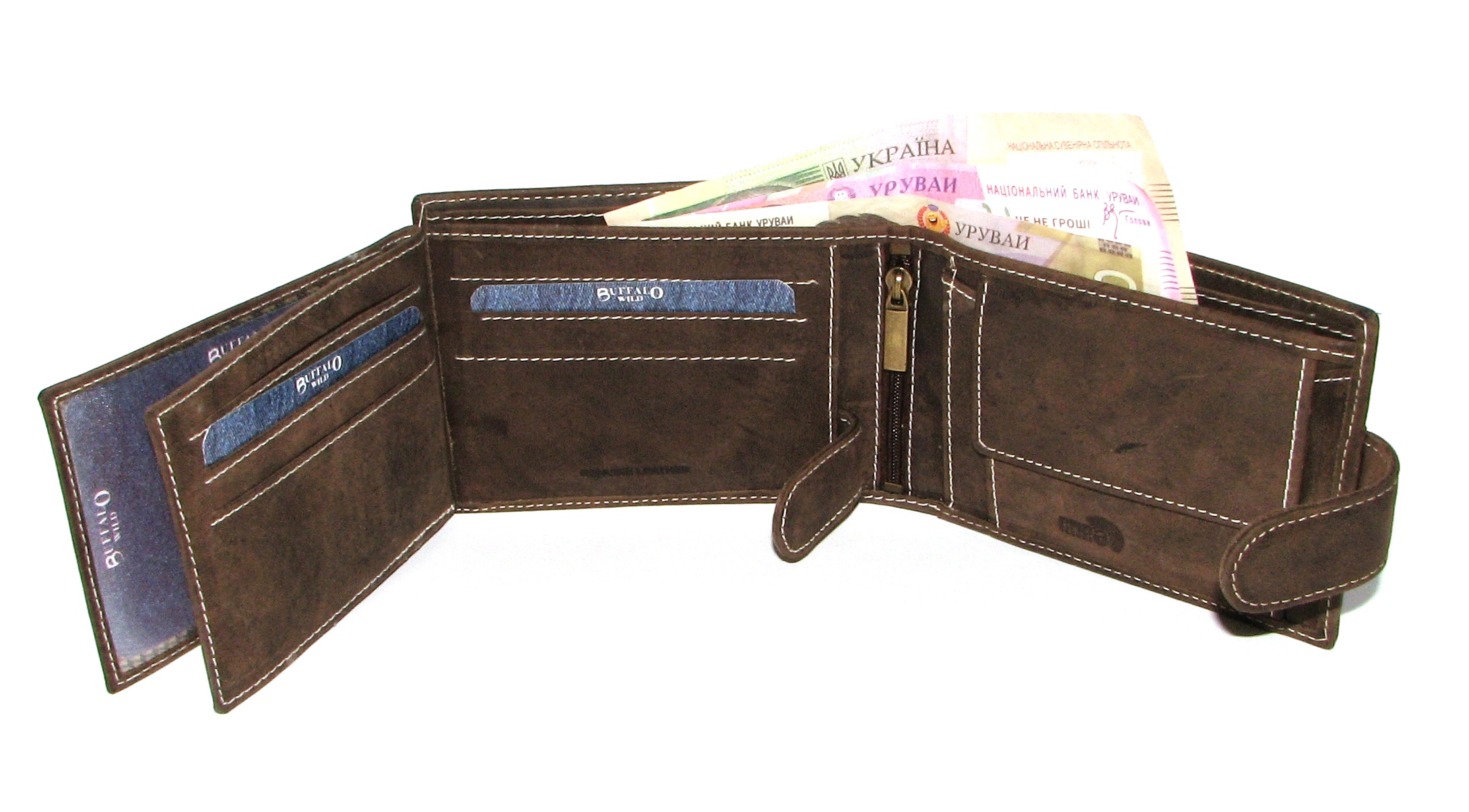 Кошелек мужской Buffalo Wild RM-02L-HBW BROWN Кошелек мужской Buffalo Wild RM-02L-HBW BROWN